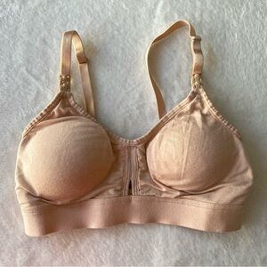 Simple Wishes Modal Nursing & pumping Bra Size Medium Nude Wire-Free